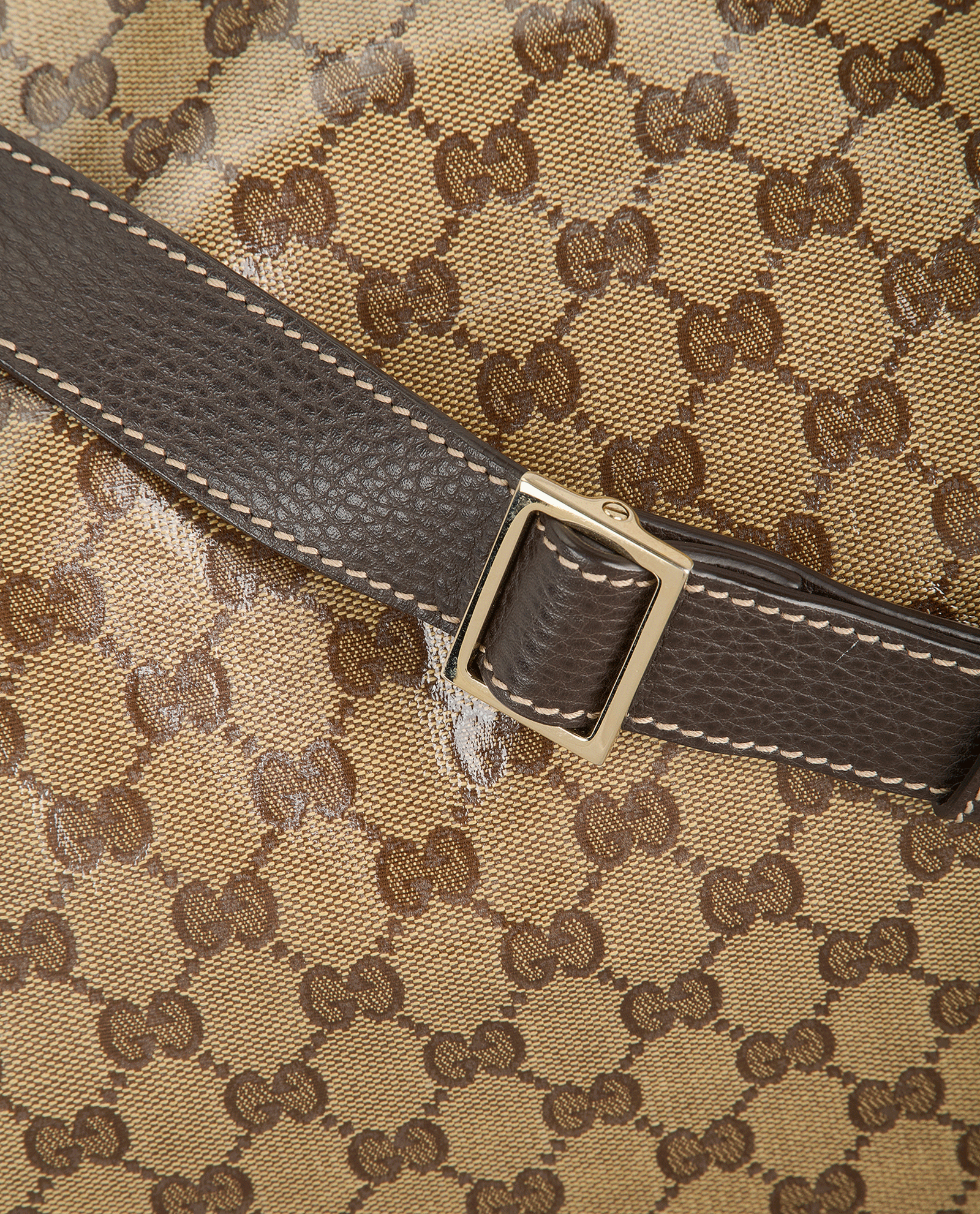 XL Guccissima Luggage Duffle Bag, &pound;550, Handbags, Brown, Coated Canvas, Other view